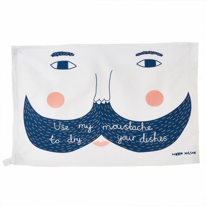 Use my Moustache Tea Towel - Slowood