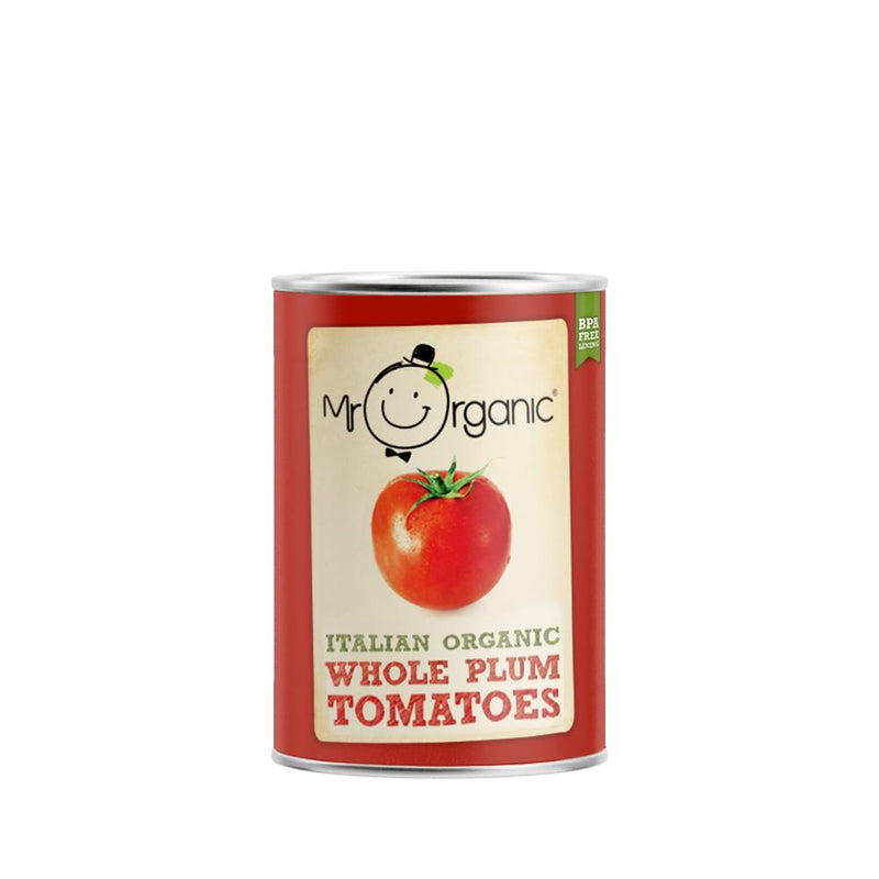 Organic Vegan Whole Peeled Tomato 400g