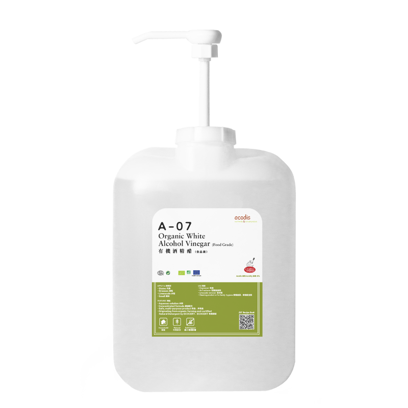 A07 Organic White Alcohol Vinegar - food grade - Slowood