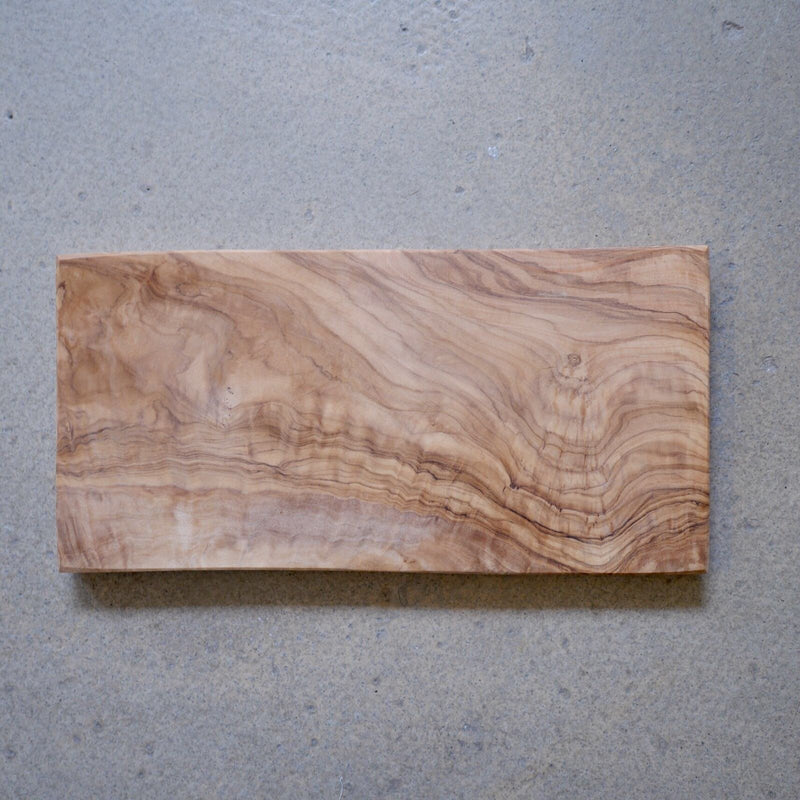 Olive Wood Rectangle Cutting Board/ Serving Board 12" x 6" - Slowood