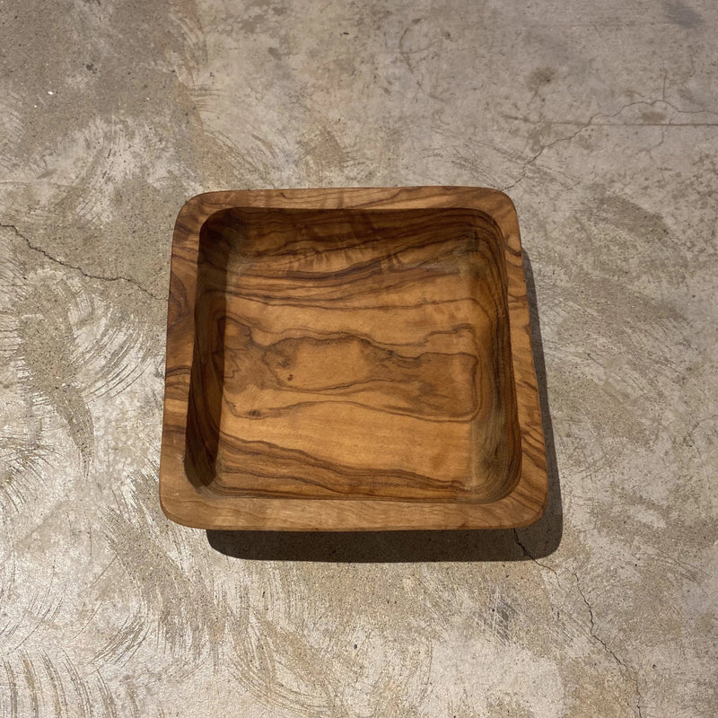 OLIVE WOOD BOWL / DISH SQUARE