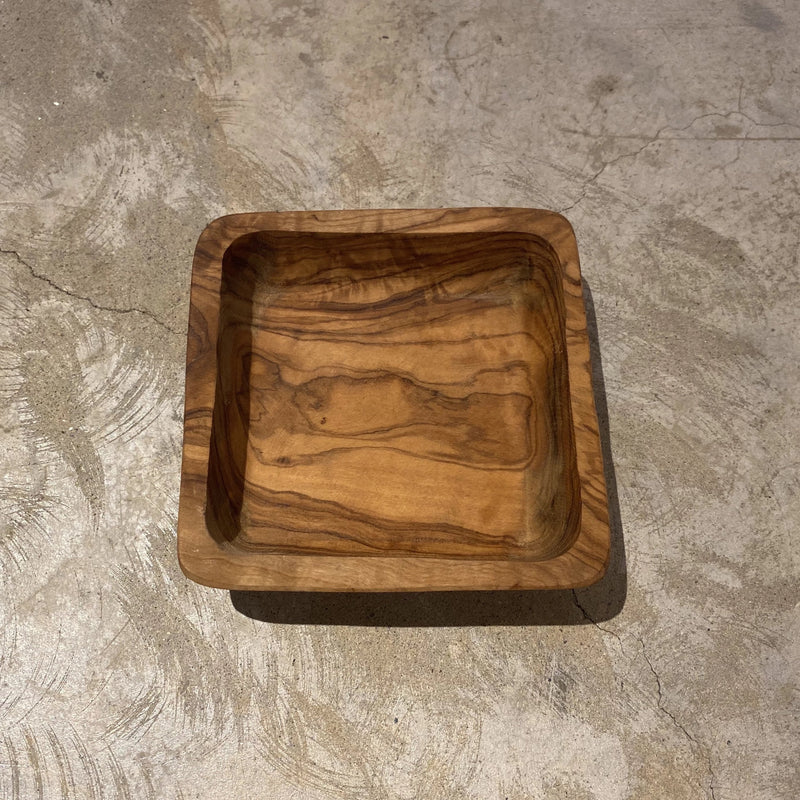 橄欖木方碗