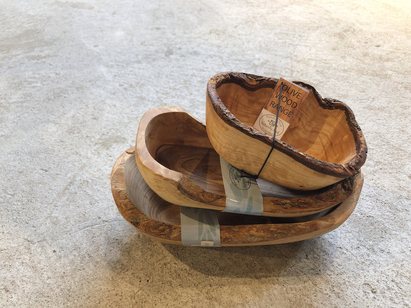 Olive Wood Natural Fruit Bowl