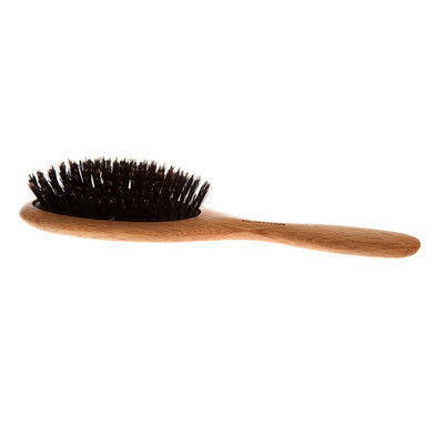 Hair Brush Big Oval - Oiltreated Beech wood, Wild boar bristle - Slowood