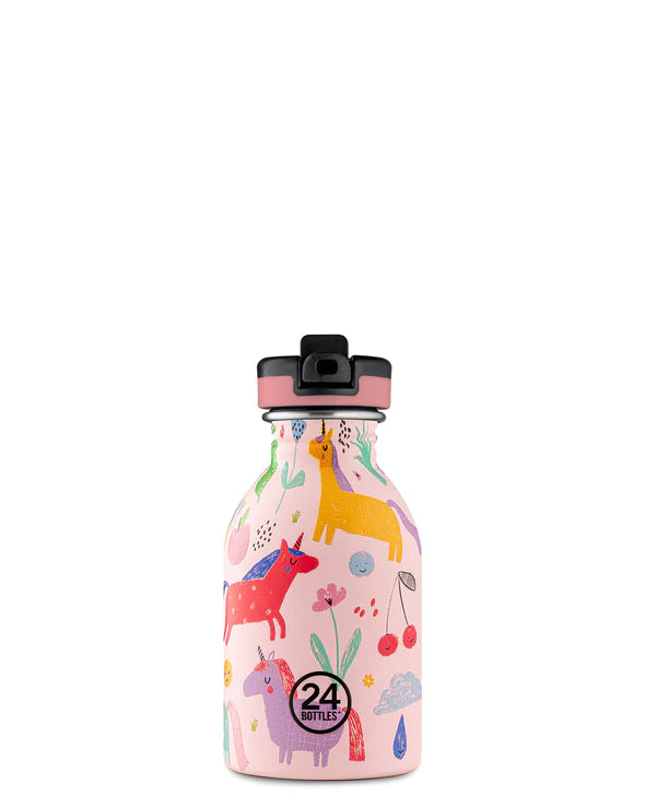 24 Bottles Urban Bottle 250 Magic Friends - Colored Sport Lid - Slowood
