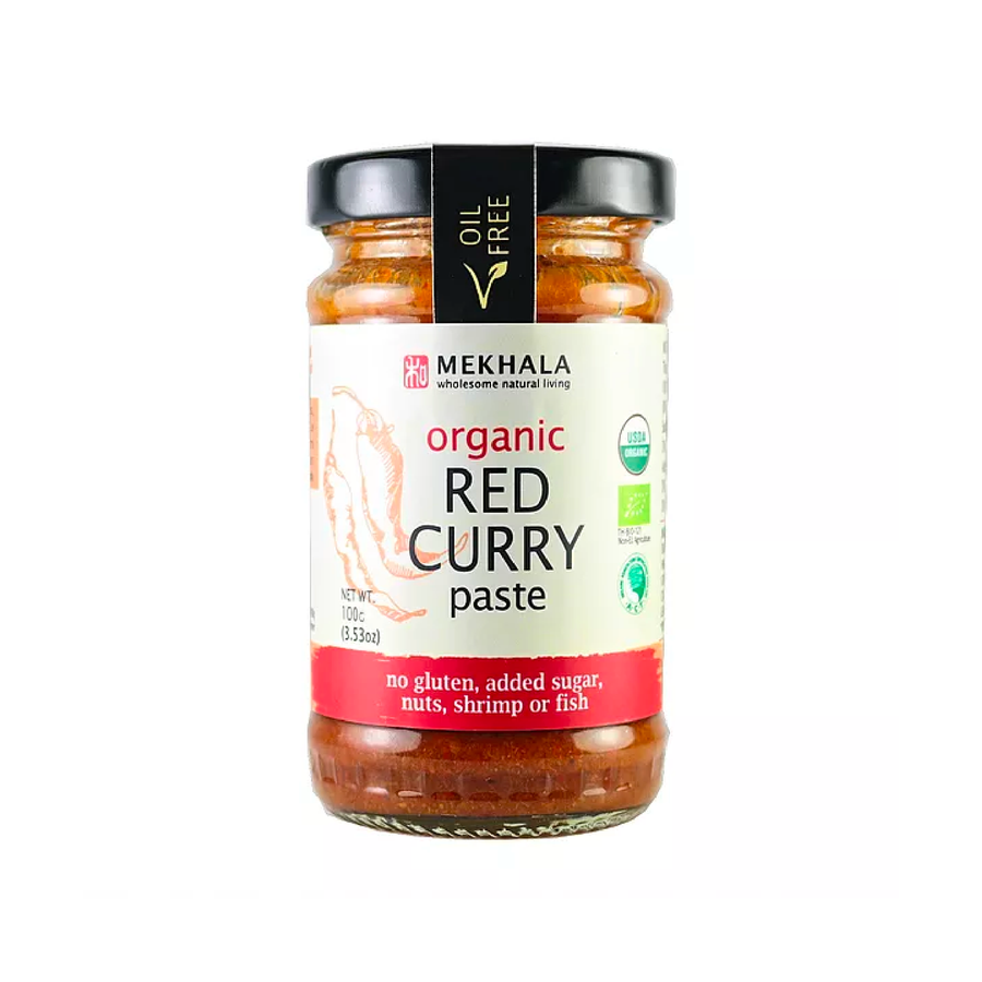 Organic Vegan Thai Red Curry Paste 100g - Slowood