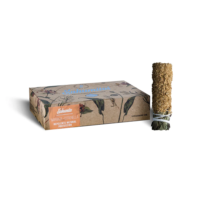 Incense Small Smudge Stick Orange & Citronella  (Sold by Bundle)