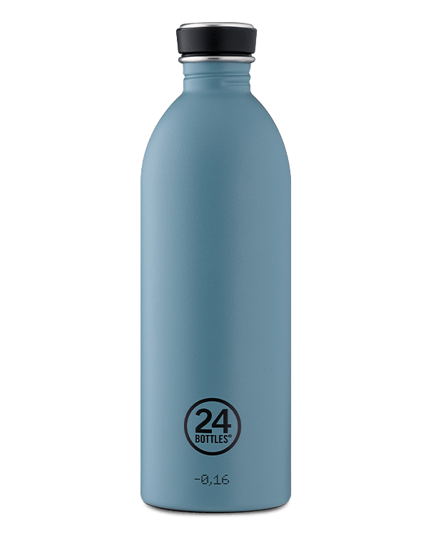 不銹鋼輕便水瓶1升 (灰藍色) 