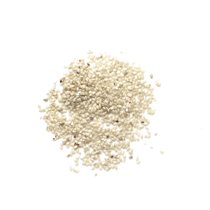 S03 Organic Hulled White Sesame Seeds