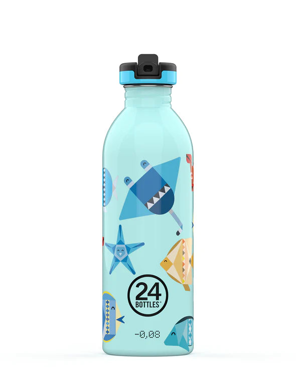 24 Bottles Urban Bottle 500ml Sea Friends - Colored Sport Lid